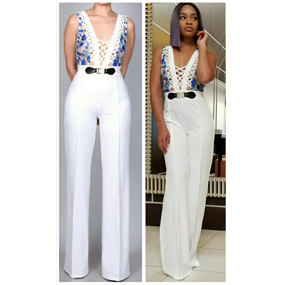 Lace top jumpsuit